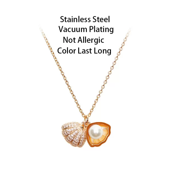 Gleaming Pearl Necklace - Image 3