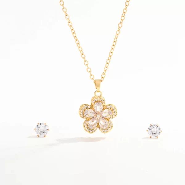 Blooming Grace Jewelry Necklace and Earrings Set - Image 7