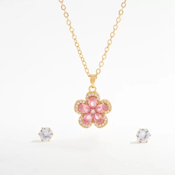 Blooming Grace Jewelry Necklace and Earrings Set - Image 5